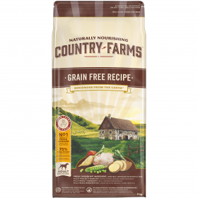 Суха храна за кучета Country Farms Grain Free Recipe Adult Chicken - Натурална Рецепта с Високо Съдържание на Пилешко, без зърно